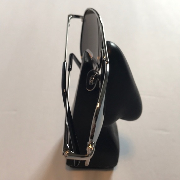 Unisex Sunglasses 100% UV protected Polarized Silver Frame/Blue Lens - Picture 4 of 6